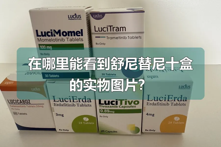 在哪里能看到舒尼替尼十盒的实物图片？